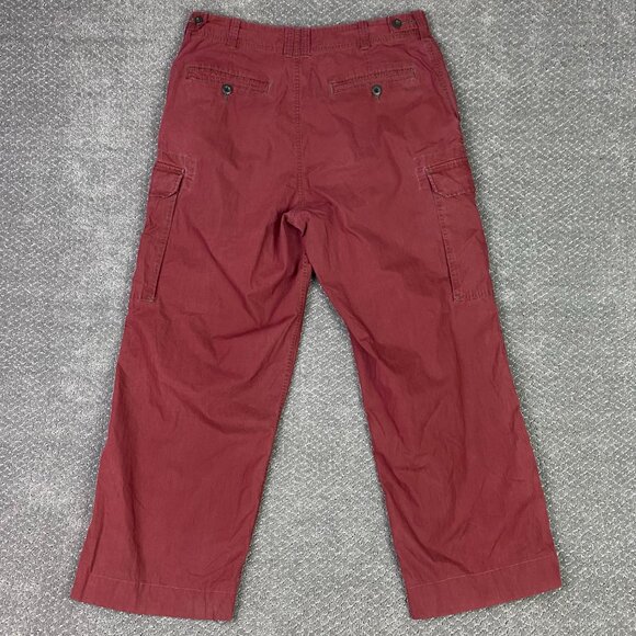 Vintage 90s Y2K Abercrombie & Fitch Cargo Pants Men's Medium Wide Leg Baggy - Picture 6 of 14